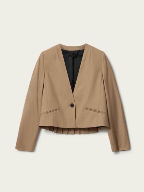 POPPY SINGLE BREASTED PLEATED BLAZER