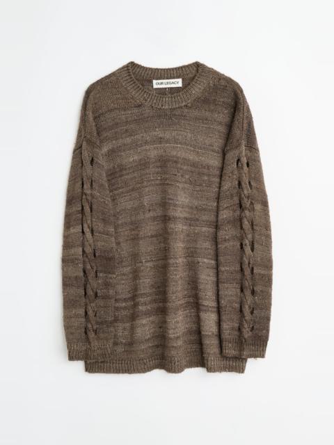 Popover Roundneck Wathered Earth Handspun Silk