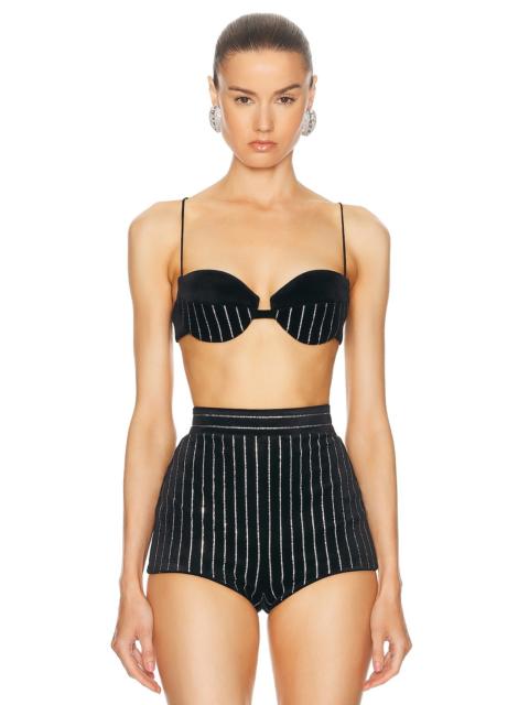 Crystal Velvet Bra Top