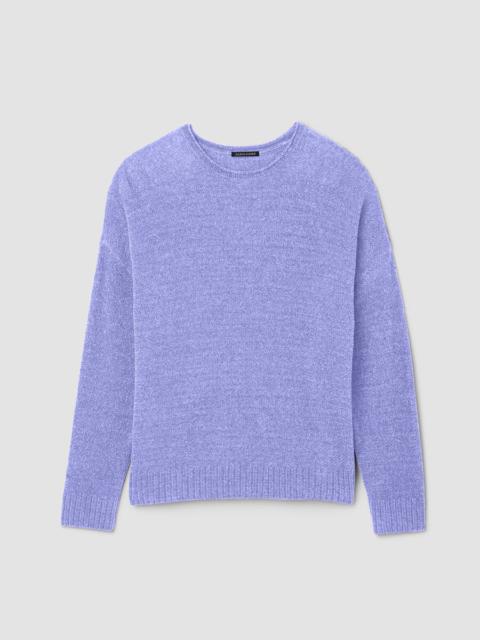 Chenille Blend Crew Neck Top