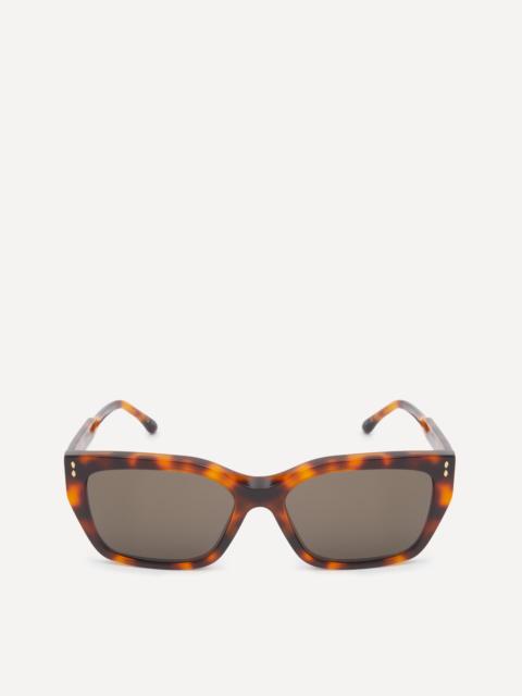 Havana Acetate Square Sunglasses