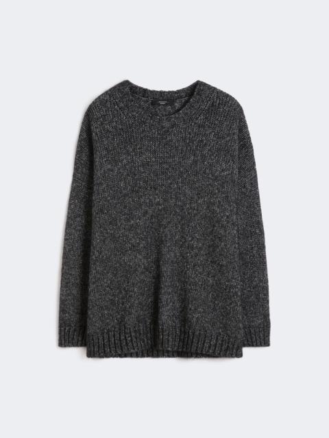Oversized mohair and lurex sweater - DARK GREY