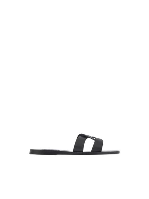 Desmos crossover leather sandals