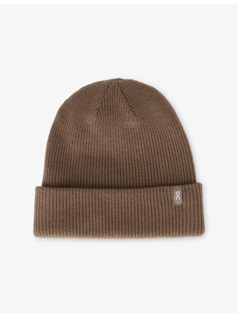 Brand-Patch Wool Beanie
