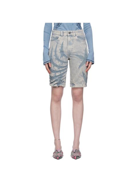 SSENSE Exclusive Blue Denim Shorts