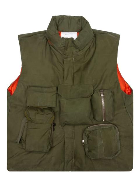 multi-pocket padded gilet