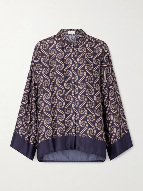 Cora Printed Satin Shirt