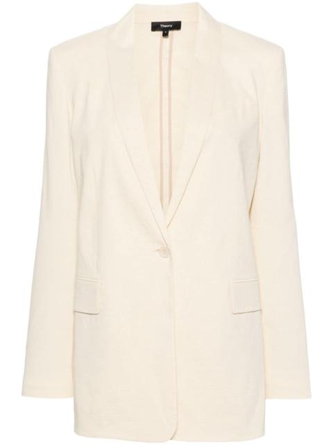 shawl-lapels single-breasted blazer