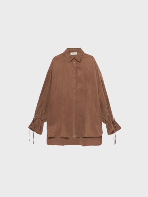 OVERSIZED SHIRT IN WASHED GABARDINE