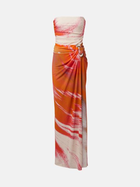 Emma printed jersey maxi dress