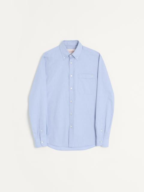 COTTON OXFORD SHIRT WITH VLOGO EMBROIDERY