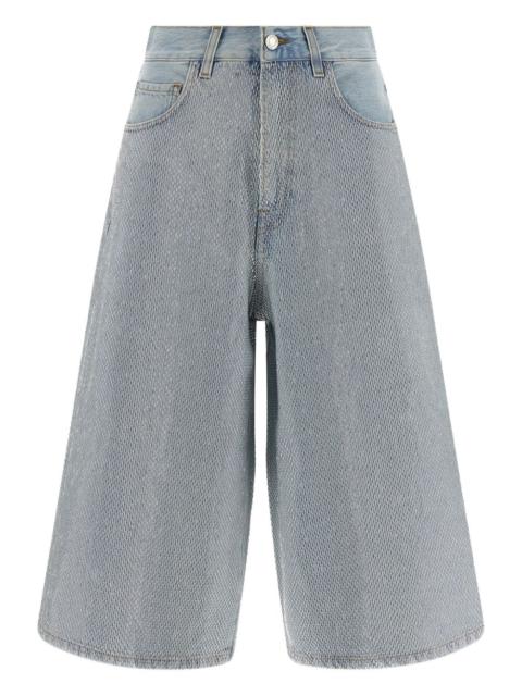 studded denim shorts