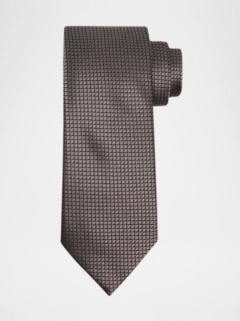 Men's Neat Micro-Jacquard Silk Tie