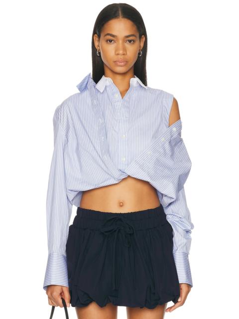Fold-Up Cropped Shirt