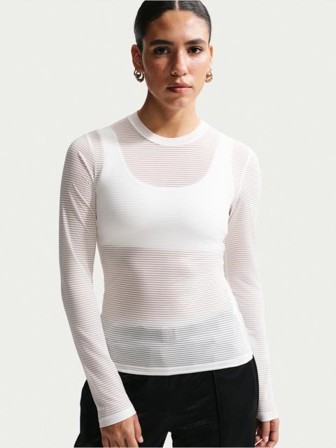 Nike Sportswear Women's Tight Long-Sleeve Sheer Top