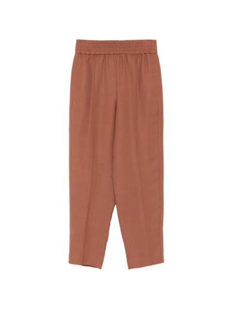 elasticated-waistband trousers