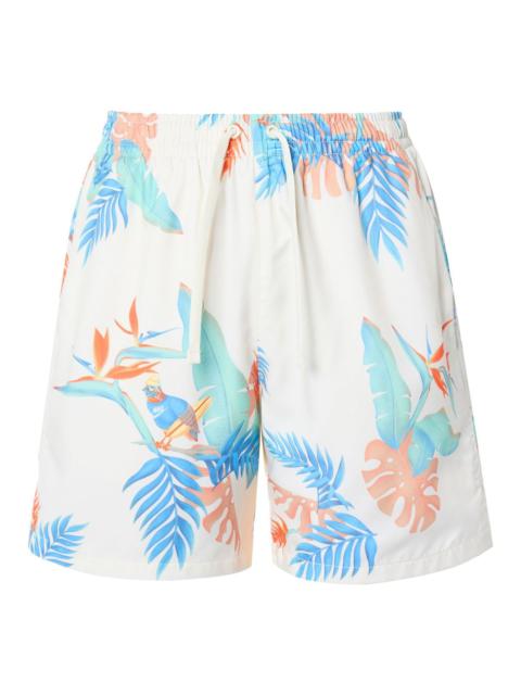 Nike Summer Floral shorts 'White & Blue' FQ0350-110