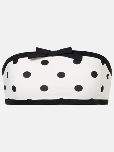 Polka-dot bikini top