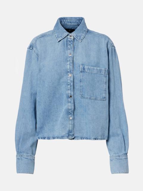 Ivy cotton and linen denim shirt