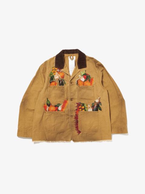 Vegetable Embroidery Work Jacket