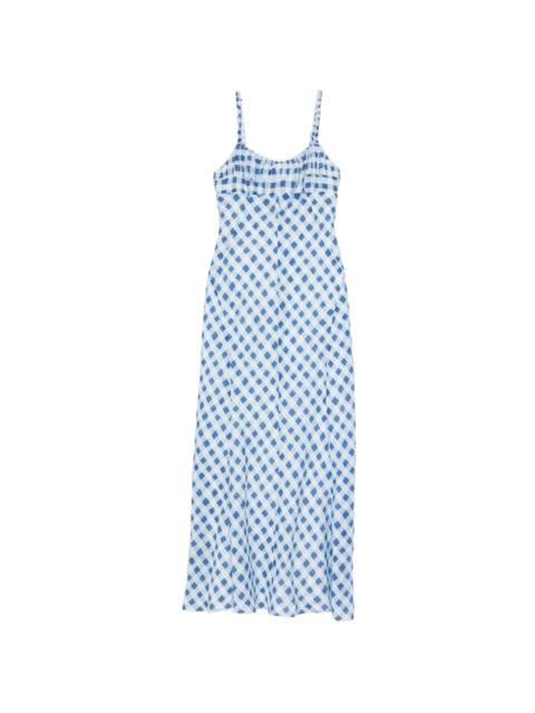 Colette gingham maxi dress