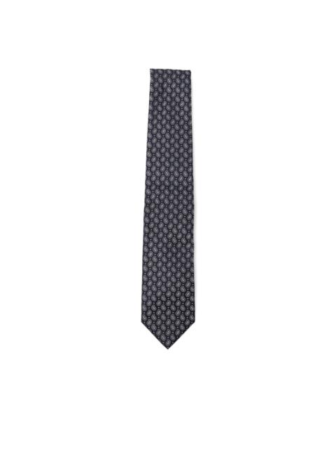 printed silk tie