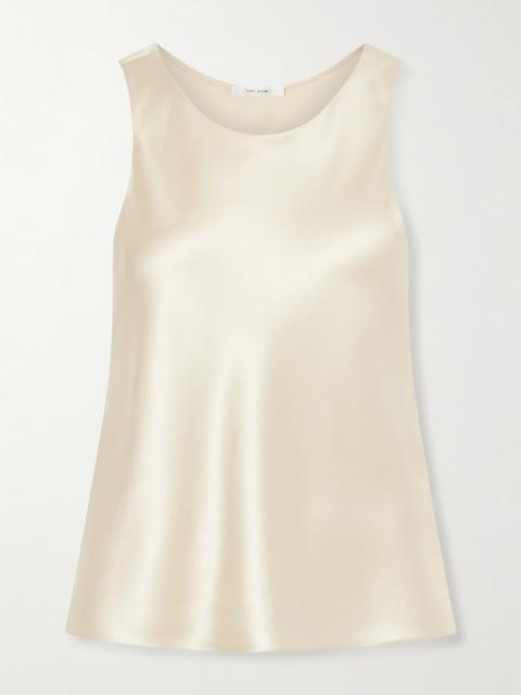 Faustino Hammered-silk Top