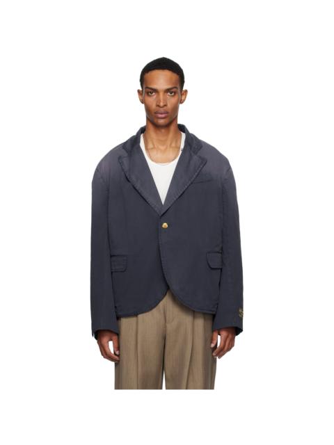 Navy Box Cutter Blazer
