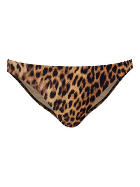Prague animal-print bikini bottom