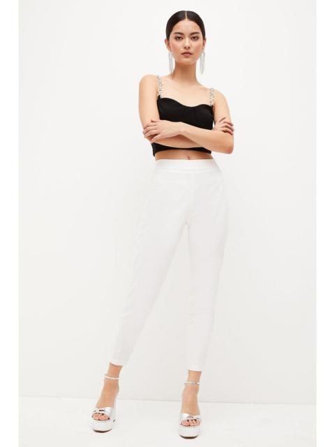 Petite Essential Techno Woven Crop Trouser