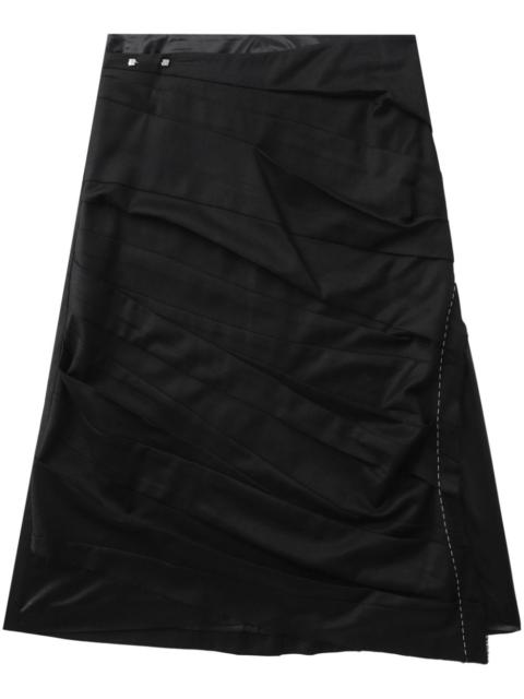 asymmetric midi skirt