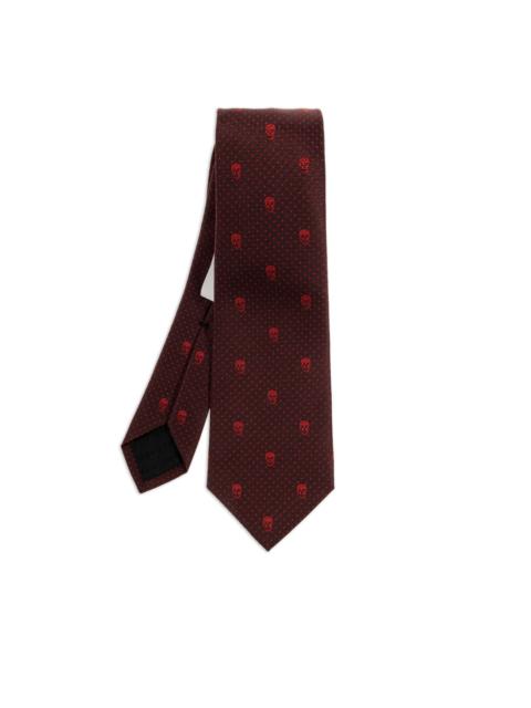 skull-pattern dotted tie