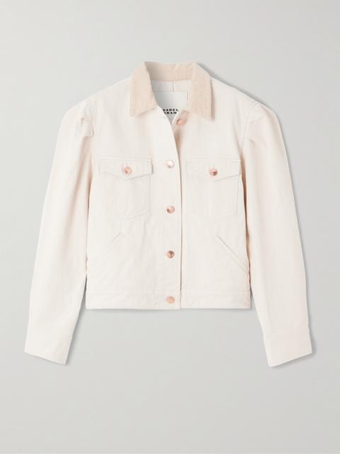 Nolinea Corduroy-trimmed Cotton-twill Jacket