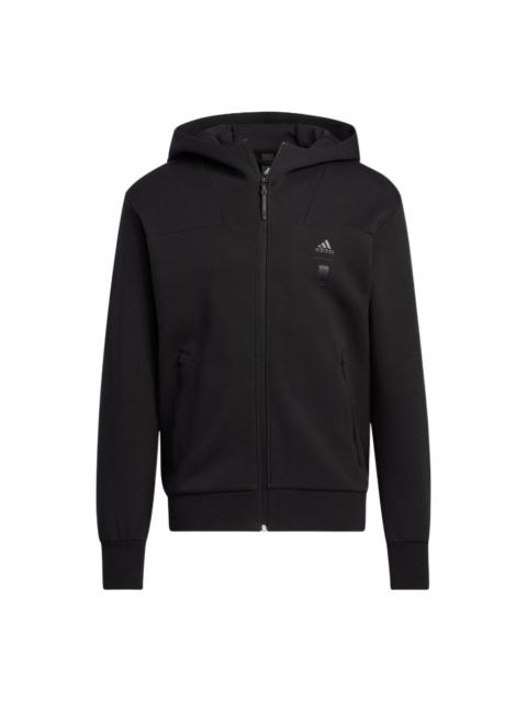 adidas Wuji Series Sportswear Casual Hooded Jacket 'Black' HN8978