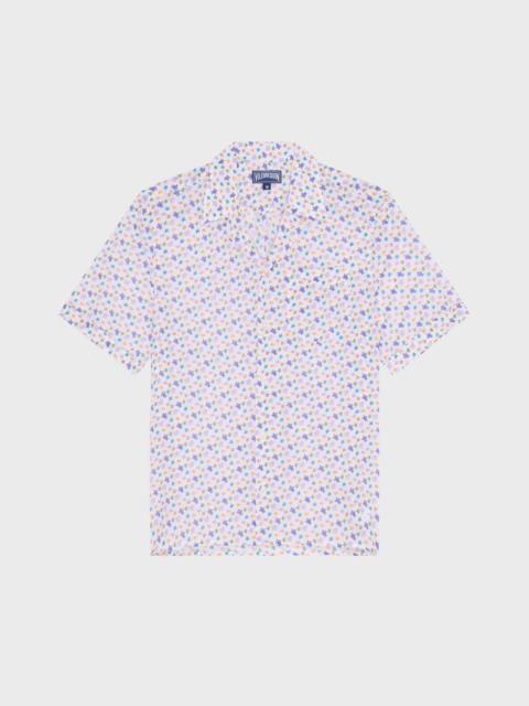 MEN ORGANIC COTTON BOWLING SHIRT MICRO RONDE DES TORTUES