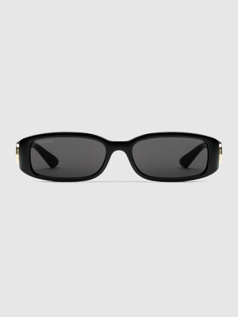 Rectangular frame sunglasses