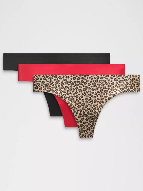 InvisiWear Mid-Rise Thong Underwear *3 Pack