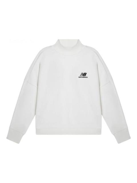 (WMNS) New Balance x JHI Logo Printed Pullover 'White Black' NCA89012-IV