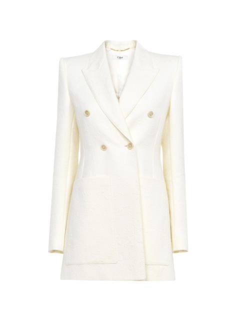 TAILORED JACKET IN COTTON-MIX JACQUARD