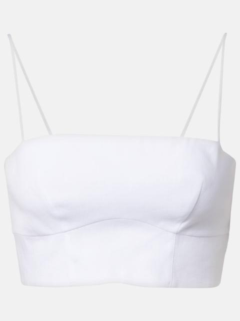 Blazie linen crop top