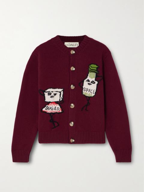 Sugar & Spice Intarsia Wool Cardigan