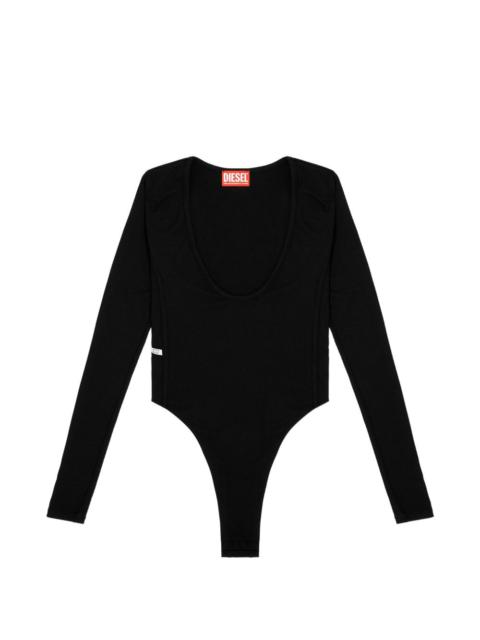 T-Bodyn ribbed scoop-neck bodysuit