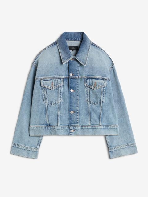 MANKIND Oli Cropped Trucker Jacket in Ode To