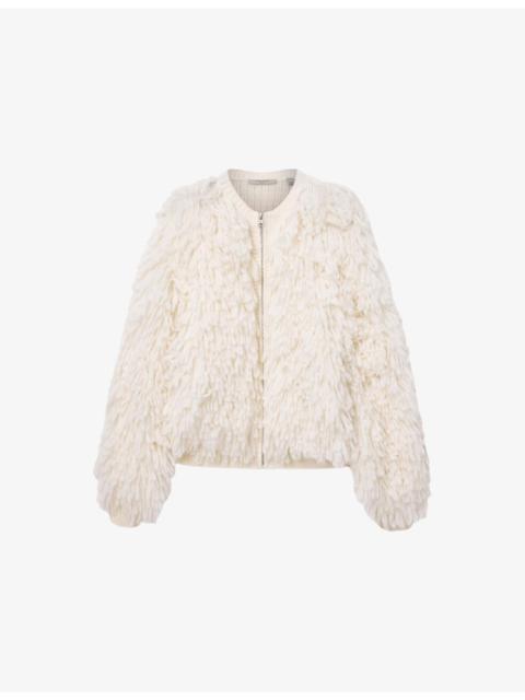 Elias Textured Wool-Blend Jacket