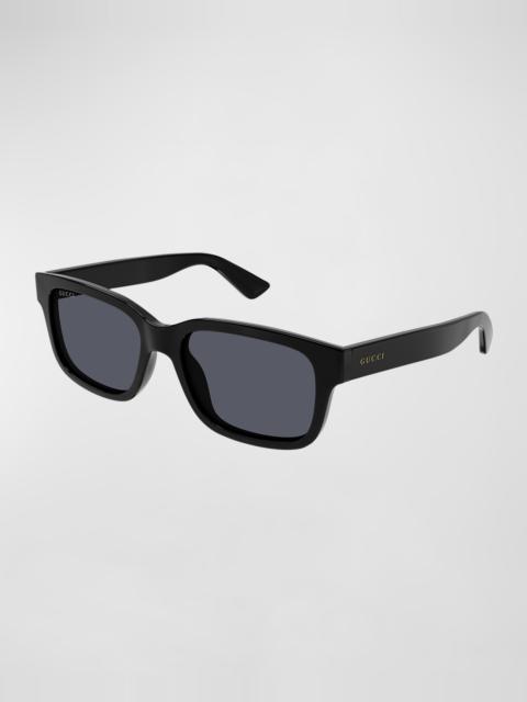 Men's Rectangle Plastic Sunglasses