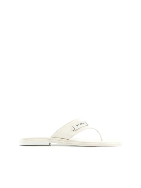 logo plaque flip flops