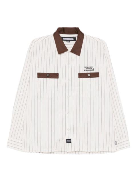 striped pocket shirt