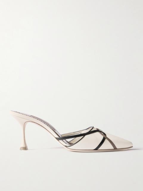 Ragheb 70 Cutout Leather Mules