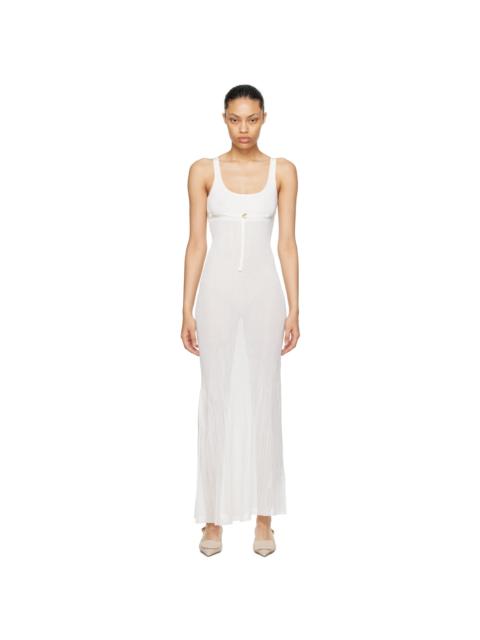 White Le Chouchou 'La Robe Maille Oranger' Maxi Dress