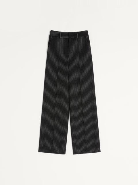 VALENTINO PINSTRIPE PANTS IN WOOL AND SILK